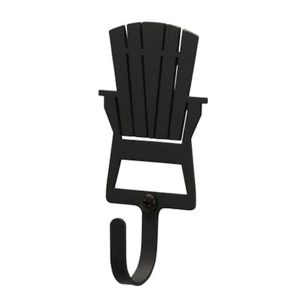 Village Wrought Iron Village Wrought Iron WH-119-XS Adirondack Wall Hook Extra Small - Black WH-119-XS